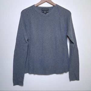 Banana Republic Blue Vneck Pullover Long Sweater Size Small